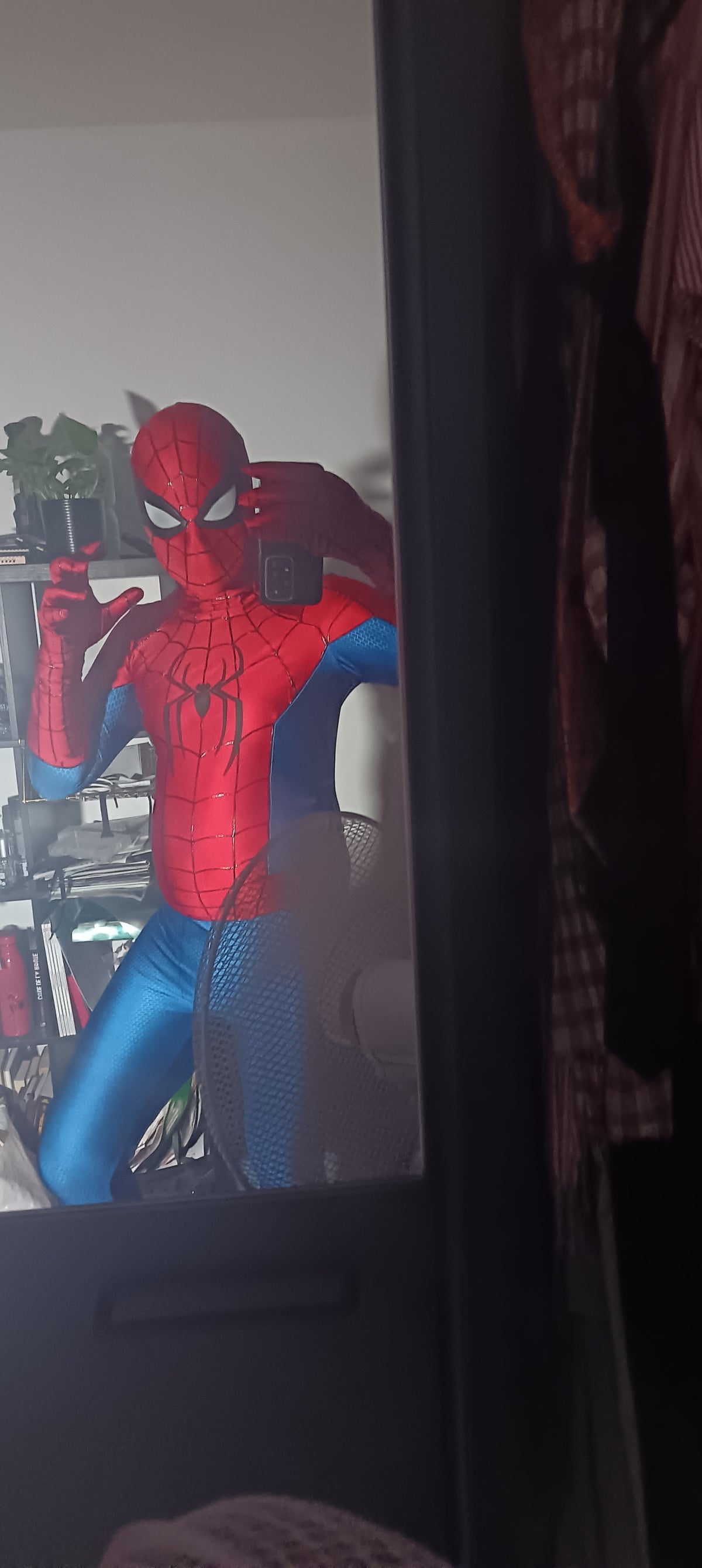 Person wearing a custom handmade Mcu Brand New Day Spider-Man Suit