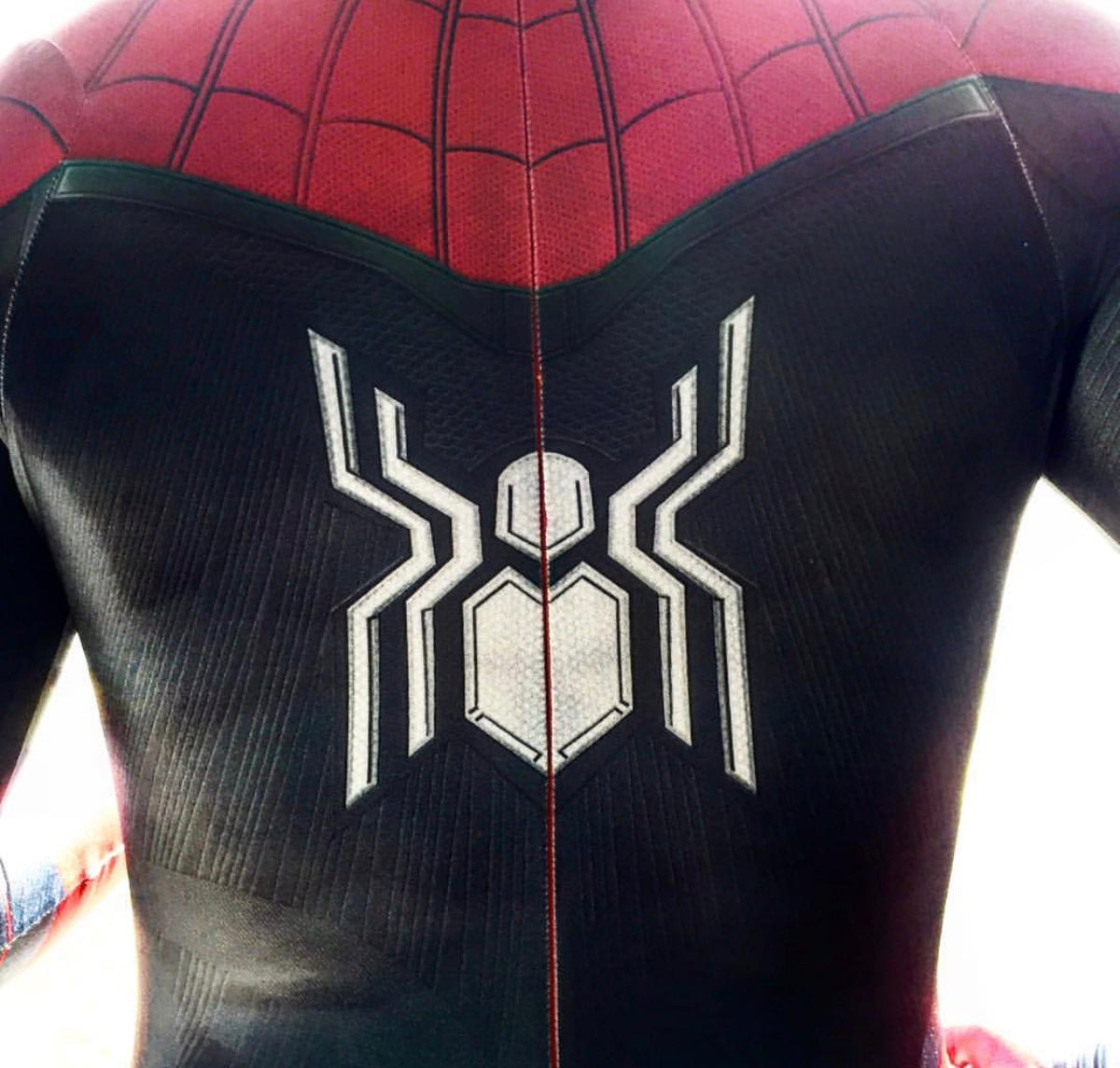 Person wearing a custom handmade Mcu Far From Home Suit