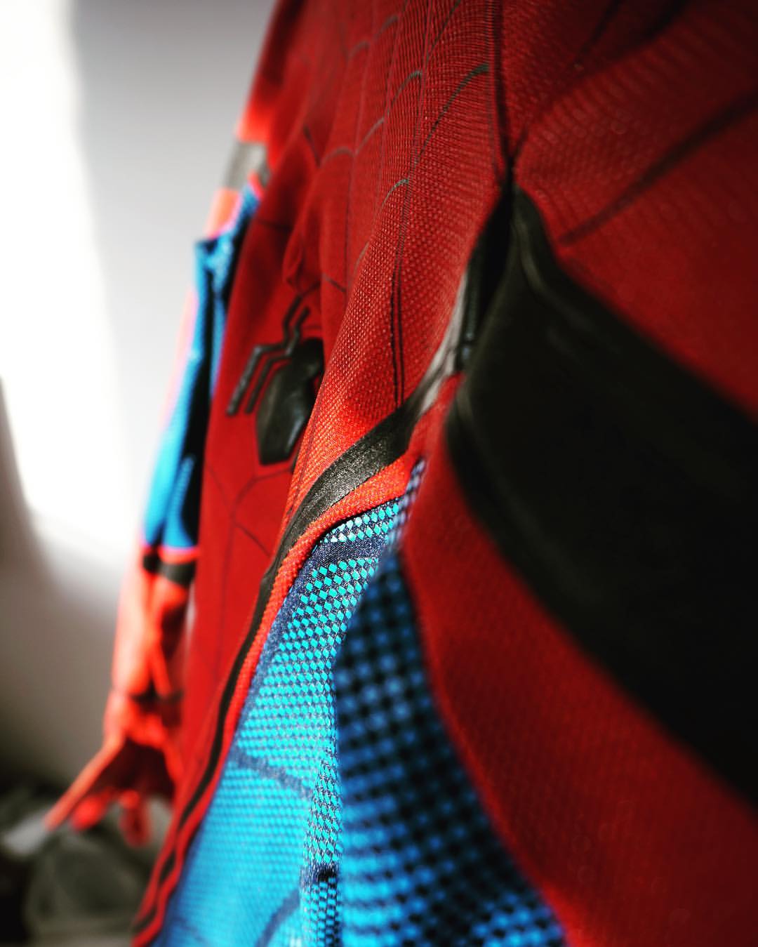 Person wearing a custom handmade Mcu Homecoming Spider-Man Suit